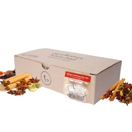 Two Leaves and a Bud Organic Mountain High Chai Black Tea Bags, 100 Count, Organic Whole Leaf Full Caffeine Black Tea in Pyramid Sachet Bags, Delicious Hot or Iced with Milk, Sugar, Honey or Plain