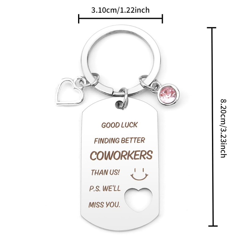 LmashRbaiw Coworker Leaving Gifts Keychain,Leaving Gifts for Women Colleagues,Thank You