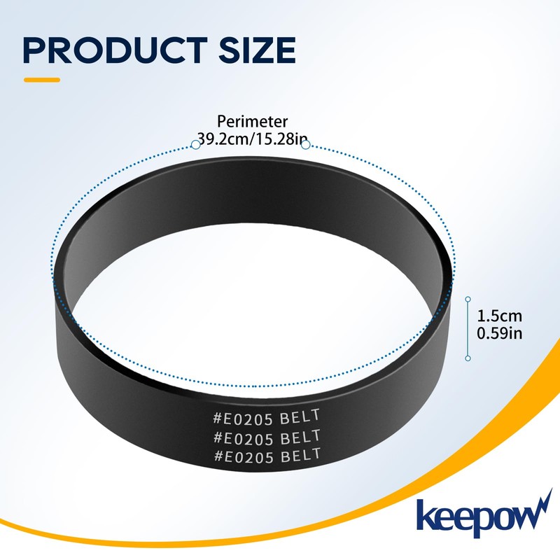 KEEPOW Vacuum Belt Compatible with Eureka Vacuum Belt, Part E0205
