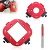 Pack of 2 Red Router Jig Radius Stencil, Milling Template,