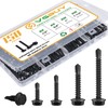 VGBUY VGBUY 150Pcs Self Drilling Screws Assortment Kit, 410 Stainless