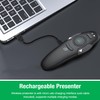 DinoFire Green Presentation Clicker Wireless Presenter Remote, RF 2.4GZ Rechargeable