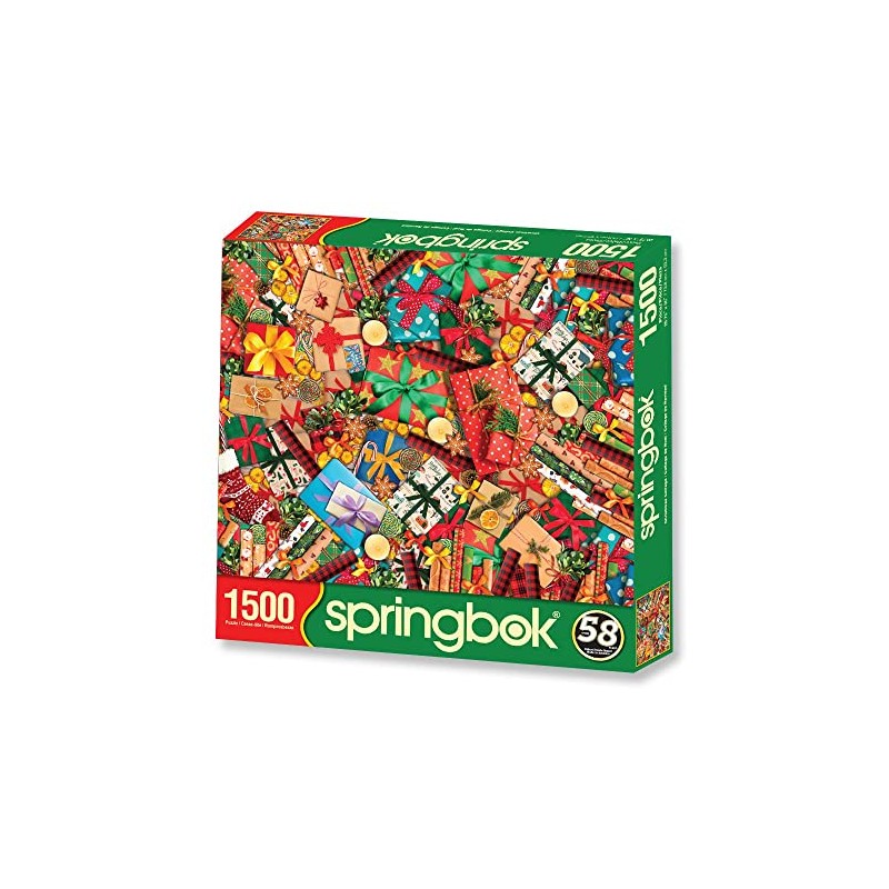 Springbok's 1500 Piece Jigsaw Puzzle Christmas Collage - Made in