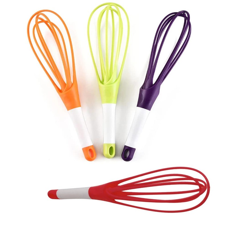 Whisk 29cm Flat Plastic Thick Wire Egg Frother Non-Stick Cookware