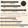 Fvonzn Adjustable Tension Rod 30-64 Inch - Black No-Drill Curtain