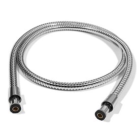 MakeFit Stainless Steel Shower Hose, 59 Inches, Universal Replacement for Handheld Shower Head Hose with Brass Nuts, Chrome Plated Finish, Leak-Proof Double Lock Design