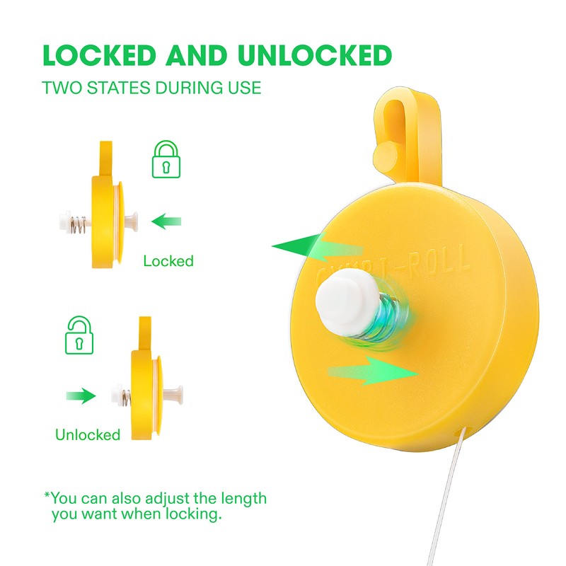 VIVOSUN 12 PCS Retractable Plant Yoyo with Stopper for Grow