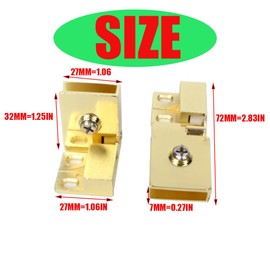 TEYOUQU 8Pieces Gold Glass Cabinet Hinge Set Hinged Fireplace Glass Door Hinge Gold for 3-5mm Frameless Glass Cabinet Door