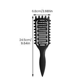 Lockenbürste Curly Hair Brush 2 Stück Lockenbürste Bürste für Locken Haarbürste, Locken Bürste Detangler Bürste Lockenbürste Naturlocken Haarbürste Locken für Damen Herren(Schwarz, Grün)