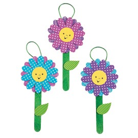 Flower Ornament Craft Kits (Makes 12) Spring Crafts for Kids and Fun Home Activities