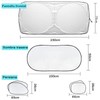 VVYY8985 Parasol para Auto Completo,Parasol Plegable para Auto,Tapete para Parabrisas