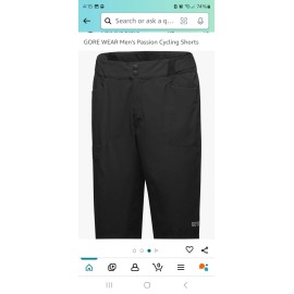 Gore C3 small 28.7-30.7 Trail Shorts Gor-Tex 100047 Black SHI Incl.