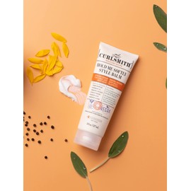 CURLSMITH - Hold Me Softly Style Balm - Vegan Soft Hold Styling Cream for Wavy and Curly Hair, Natural Look (16oz)