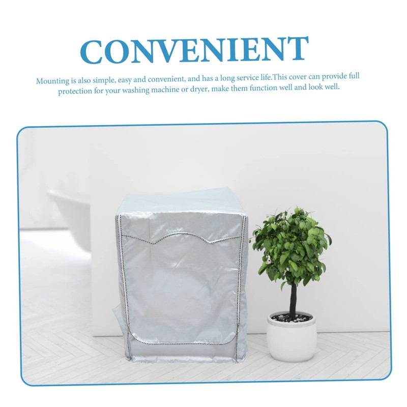 STOBOK Washing Machine Waterproof Cover Dryer Cover Waterproof Yellow Washer