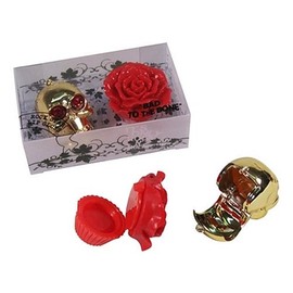 Gold Skull & Red Rose Lip Gloss Set - CD