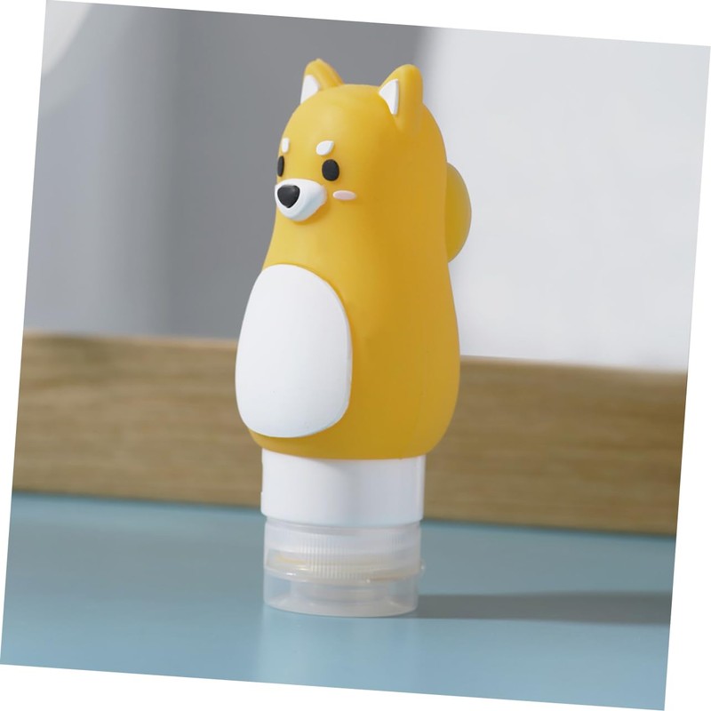 NOLITOY 1set Portable Cartoon Dispenser Bottles for Lotion and Shampoo