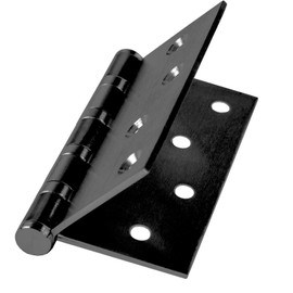 SOTECH Pack of 2 Door Hinges 101 x 101 x 2.5 mm Screw-On Tape Stainless Steel SS304 Black Ball Bearing Mounted with Stainless Steel Screws Load Capacity 75 kg Hinge for Indoor and Outdoor Use