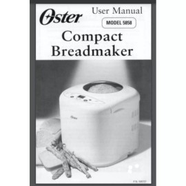 Oster 5858 Bread Maker Machine Owner & Recipe Manual(Only!) 24 pages