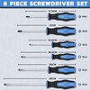 EffektWerk - 6-pc Screwdriver Set - 4 Flat Head &
