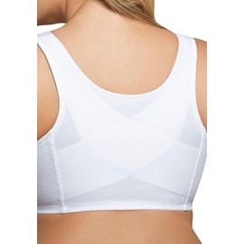 Exquisite Form 5100531 Fully Wireless Cotton Back & Posture Support Bra, White, 46DDD