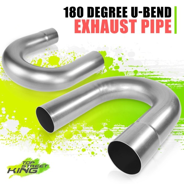Top Street King 2x 2.5"OD Mild Steel DIY Custom Exhaust