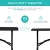 Best Choice Products 4ft Plastic Folding Table, Indoor Outdoor Heavy