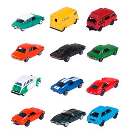 Dickie Majorette 212052010 Vintage Miniature Vehicles – Die Cast Assortment, 6 Different Models, 7, 5 cm