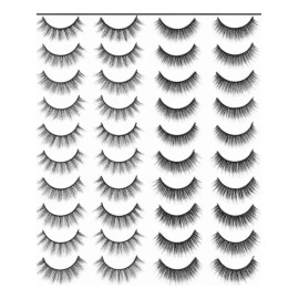 Favorbeauty 6 Pares Pestañas Mink Hair 3d Eyelash Maxima Calidad Natural