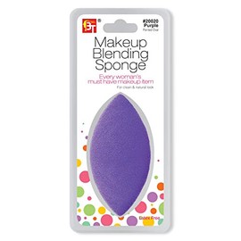 Makeup Blending Sponge (For Clean & Natural Look) Latex Free (Pointed Oval Shape, Purple)