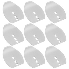 SG Store Pack of 50 Original Swim Jig Dancer Blades Made of Stainless Steel Chatterbait Blades Spinner Blades for Freshwater and Saltwater 36 x 28.5 mm Thickness 0.5 mm