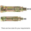 12 PCS Heavy Duty Expansion Bolts,Shield Anchor Bolts (M8)
