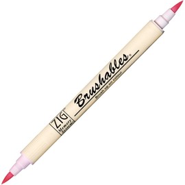 Zig Brushable Colour Graduation Twin Brush Tip Marker Pen 026 Baby Pink
