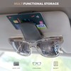 Ompellus Magnetic Leather Sunglass Holder, Eyeglass Hanger Clip for Car