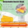 4 Pack Microfiber Blinds Duster, 4 Removable and Washable Sleeves,
