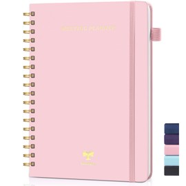 7 × 10 Meeting Notebook for Work with Action Items, Hardcover Spiral Meeting Planner, Project Planner for Office Business Meeting Agenda Book, Notebooks for Men Women Meeting Organizer, Pink