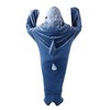 Wearable Shark Sleeping Bag Soft Cozy Flannel Hooded Blanket for