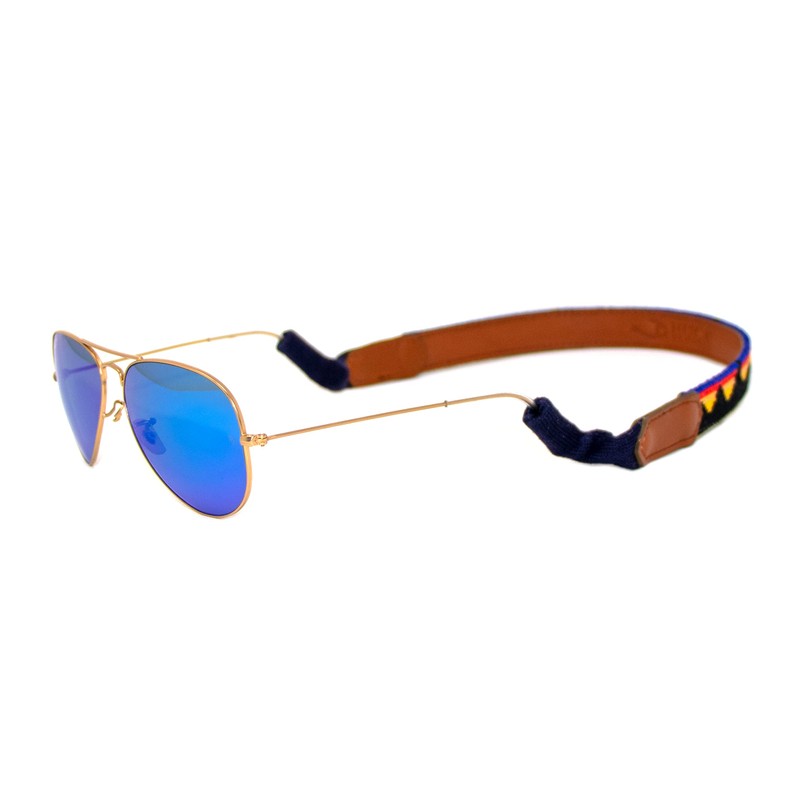 Huck Venture Hand-Stitched Needlepoint Sunglass Strap Retainer (Mountain Range)