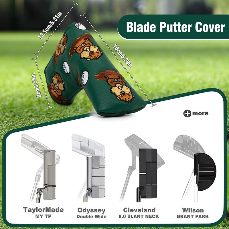Golf Putter Cover Groundhog Putter Head Cover Blade Putter Cover