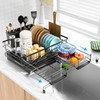 Laveshop Dish Drying Rack - Expandable Rack, Large Capacity Dish