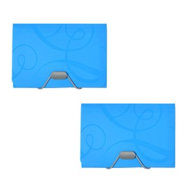 13 Pocket Mini Expanding File Folders, 2Pcs Candy Color A6 Accordion File Organizer, Portable Mini Expanding Desk Stand Receipt Folder