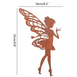 ARTOCT Decorative Garden Stakes,Metal Fairy Stick Ornaments,Fairy Silhouette Yard Stakes Patio Balcony Lawn Landscaping Outdoor Garden Decoration
