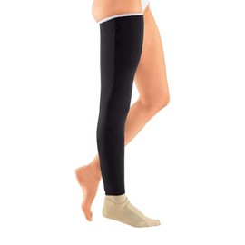 CircAid Compression Lymphedema Wrap Cover up - Whole Leg, Small, Black