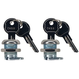 JQuad (2 Pack Keyed Alike) Truck Tool Box Locks with Keys - Replacement Pickup Toolbox Lock Cylinder for Latch (2 Pack)