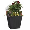 CHG CLASSIC HOME & GARDEN Hanover 14 in. Black Resin