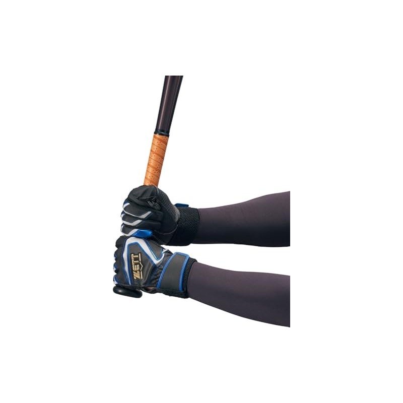 Zett Batting Gloves Impact Batting Gloves Ambidextrous Black x Royal