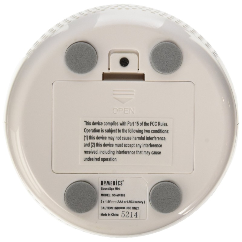 Homedics Sound Spa Mini SS-MN102, White