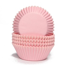 Miss Bakery's House® Papierbackförmchen - Standard - Rosa - 75 Stück - Ø 5 cm x 3 cm - backfest - für Muffins und Cupcakes - Form zum Mitbacken im Ofen