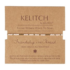 KELITCH Miyuki Beaded Anklets Braided Flower Anklets Friendship Adjustable Sunflower Anklets for Women (01A)