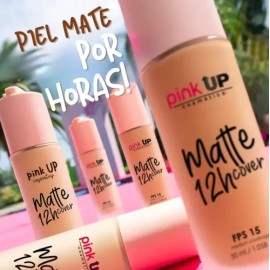 Pink Up, Maquillaje Liquido, Acabado Matte, Larga Duración Tono Caramel