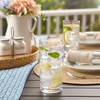 US Acrylic Classic Clear Plastic Reusable Drinking Glasses (Set of